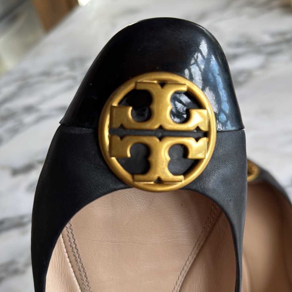 Tory Burch Chelsea Cap-Toe Leather Ballet Flat Women’s size 9 - Picture 14 of 16